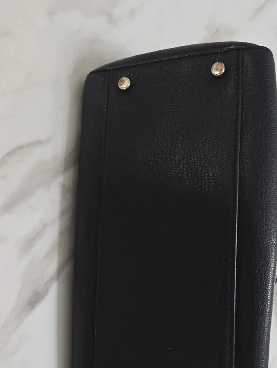 kate spade Black Leather Satchel with Gold Hardware and Tassel - Picture 8 of 10